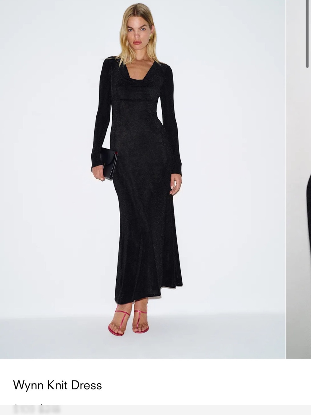 Reformation Wynn Knit Maxi Dress - Black
